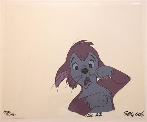 1979 Don Bluth BANJO THE WOODPILE CAT Original Animation Color Model Cel Art | #1858654769