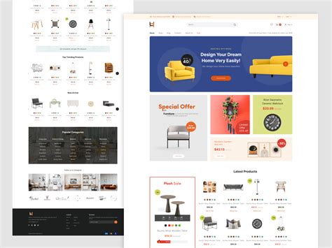 Furniture Website Design by MD MONIR HOSSAIN on Dribbble