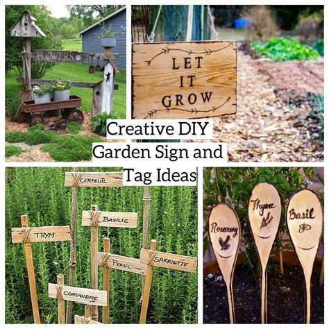 Creative DIY Garden Sign and Tag Ideas - GODIYGO.COM