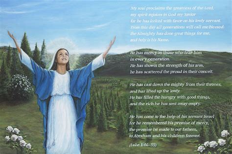 The Canticle of Mary (Magnificat) 24" x 36" Painting that I made ...