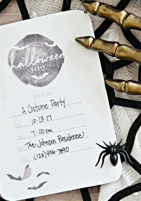 Free Printable Halloween Party Invitations - Eighteen25