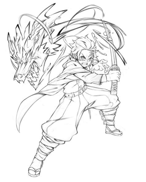 Tanjiro sketch wip by KelvinHiu on DeviantArt Anime Drawings Sketches, Anime Sketch, Art ...