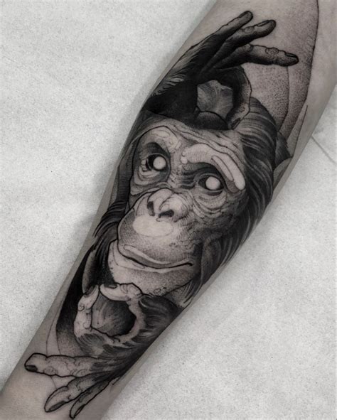 Tatuagem de macaco, macaco tattoo, monkey tattoo, monkey art. Monkey ...