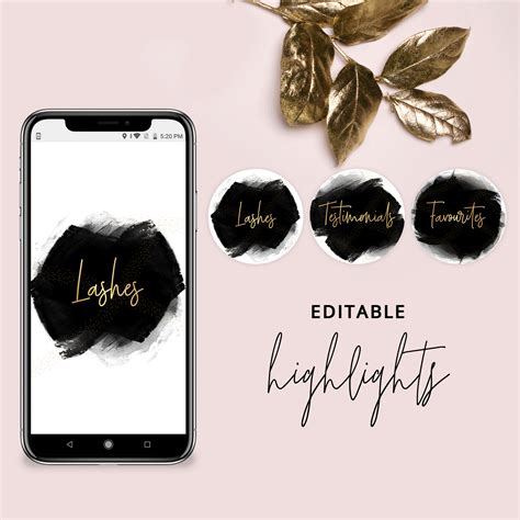 Editable Instagram Highlights Template - IG Highlights Set - Instant