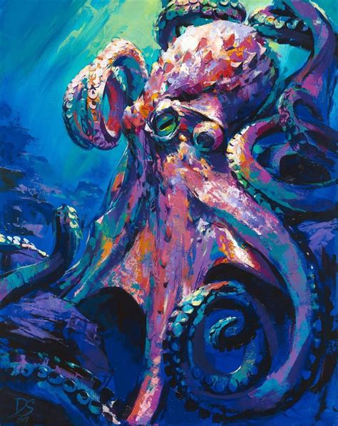 KING OCTOPUS Print, Octopus Print, Octopus Wall Art, Octopus Artwork, Octopus Home Decor ...