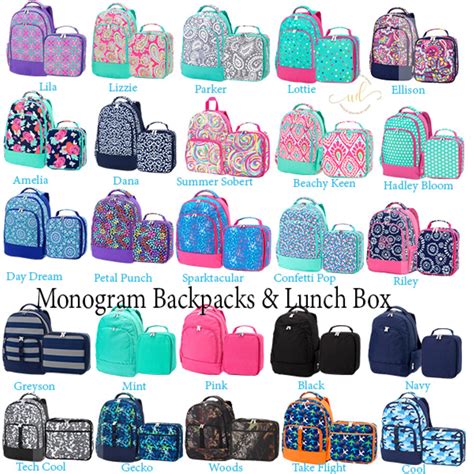 Monogram Backpack, Personalized School bag, monogram book bag, monogram ...