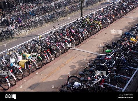 Bike parking central station amsterdam hi-res stock photography and images - Alamy