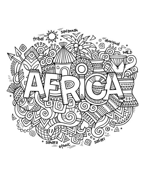 Africa Coloring Pages - Best Coloring Pages For Kids