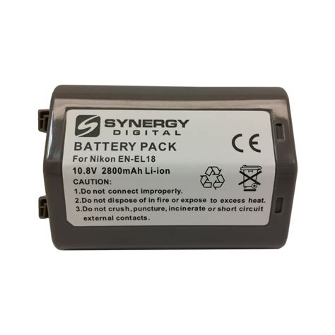 Synergy Digital Camera Battery, Works with Nikon D5 Digital Camera, (li ...