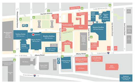 Boston Medical Center Campus Map Redesign :: Behance