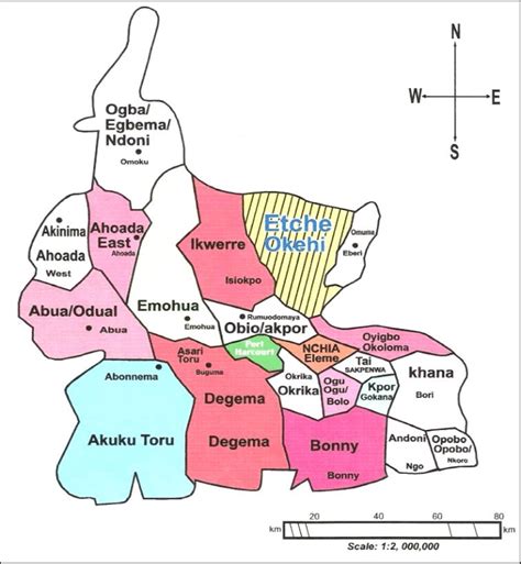 map of rivers State showing the study Area | Download Scientific Diagram