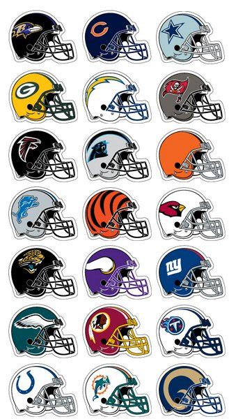 Buy NFL Team Helmet Vending Machine Stickers - Vending Machine Supplies ...