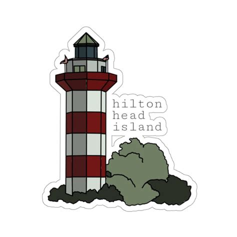 Hilton Head Island Lighthouse Sticker | Etsy