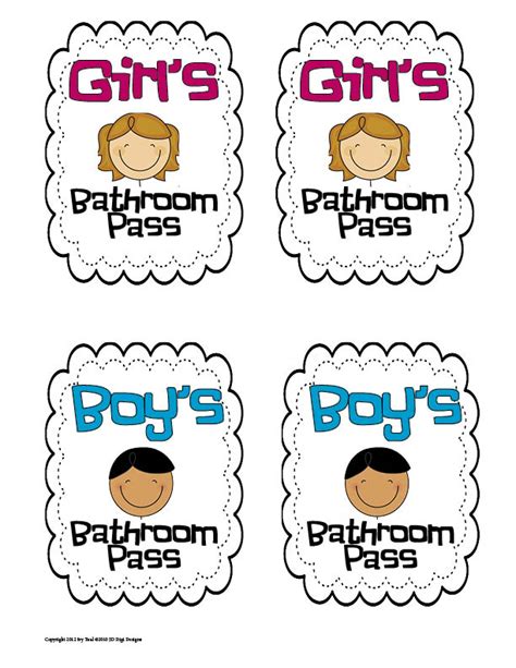 7 Best Images of Printable For Bathroom Passes Students - Bathroom Pass Template, Printable ...