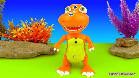 Buddy Dinosaur Train Talks InterAction Toy SuperFunReviews - YouTube