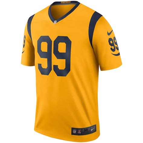 Men's Nike Aaron Donald Gold Los Angeles Rams Color Rush Legend Jersey