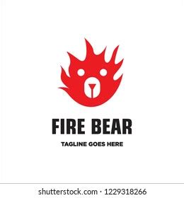 Fire Bear Logo Icon Vector Stock Vector (Royalty Free) 1229318266 ...