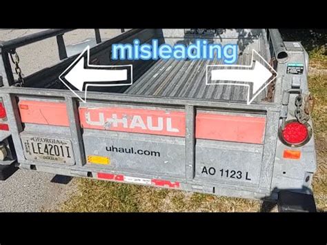 UHaul 5x8 6x12 U-haul trailer - YouTube