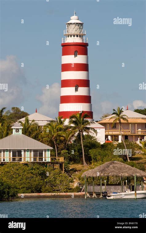 Hope Town Lighthouse, Hope Town, Abaco, Bahamas Stock Photo - Alamy