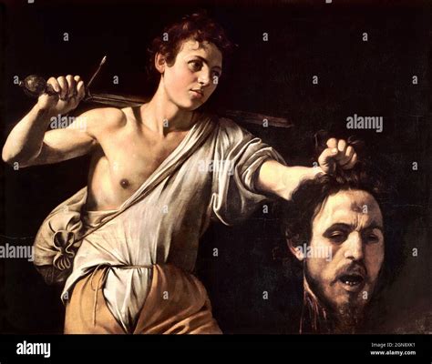 Caravaggio - David and Goliath Stock Photo - Alamy