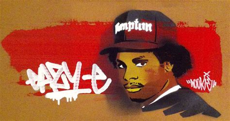 Eazy-E, Stencil spraypaint, Markers on Cardboard Spray Painting ...