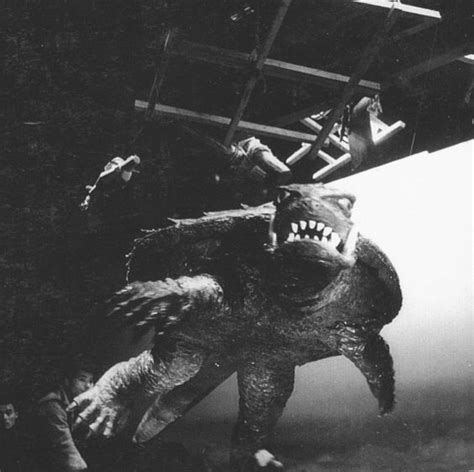 Vintage Geek Culture — Behind the scenes of Gamera flying.