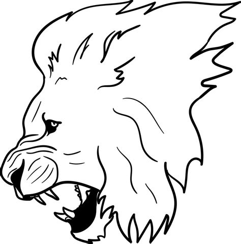 Lion Outline Drawing | Free download on ClipArtMag