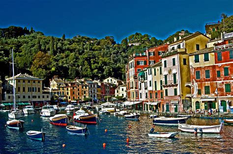 Portofino Bay Italy Photograph by Allan Einhorn