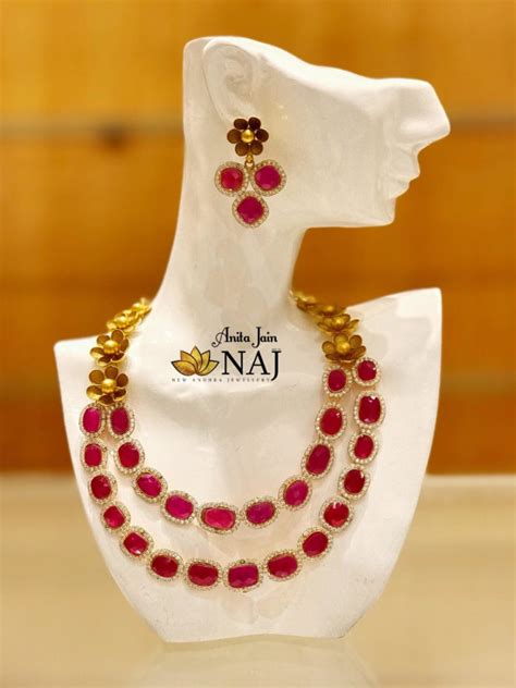 Ruby Necklace latest jewelry designs - Page 20 of 58 - Indian Jewellery Designs