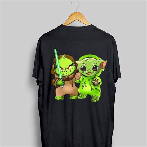 Baby Yoda and Baby Grinch sweater, hoodie, sweater, longsleeve t-shirt