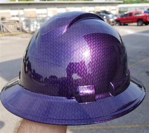 Full Brim Hydro Dipped Custom Hard Hat in Mopar Plum Crazy - Etsy