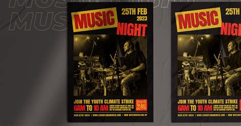 Night Music Poster, Print Templates ft. night & poster - Envato Elements