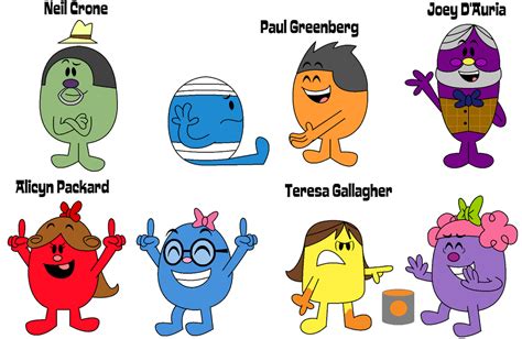 Mr. Men and Little Misses actors in form by Percyfan94 on DeviantArt