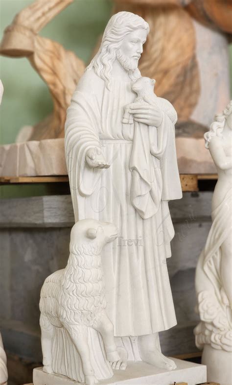 Jesus The Good Shepherd Statue Church Decor CHS-293