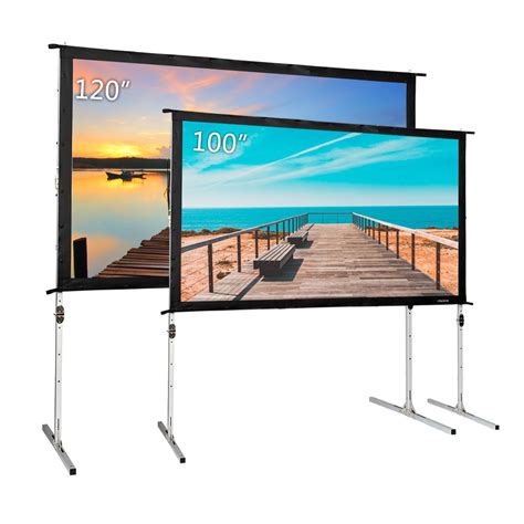 100 Inch Foldable Projector Screen - Outdoor Projectors