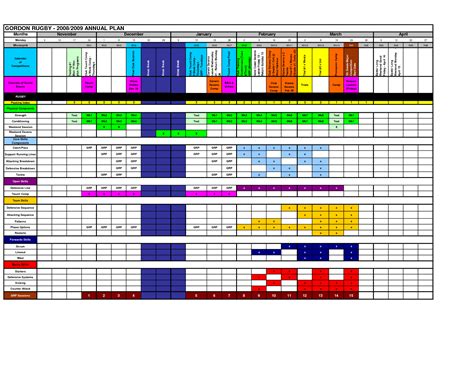 Annual Training Plan Template Excel – printable schedule template