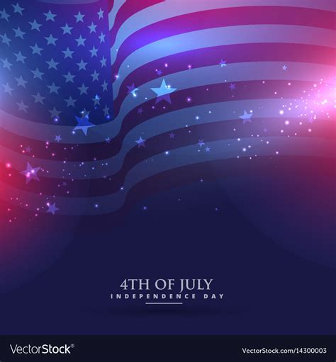 Beautiful american flag background Royalty Free Vector Image