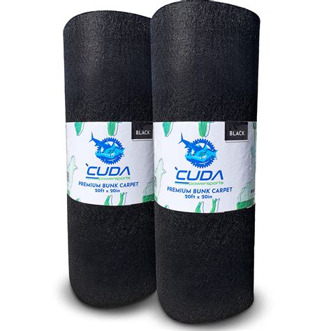 Cuda Powersports (2 Pack Boat Trailer Bunk Carpet for Boat Trailers; 23oz Marine Carpet 20 ...