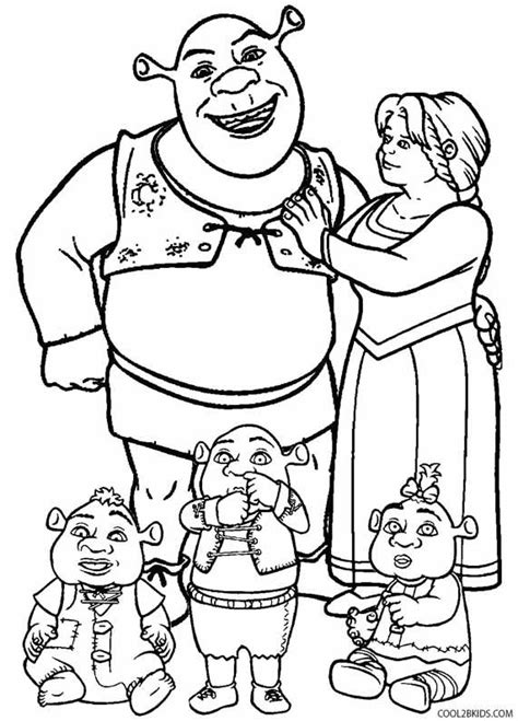 Printable Shrek Coloring Pages For Kids | Cool2bKids | Cartoon coloring pages, Coloring pages ...