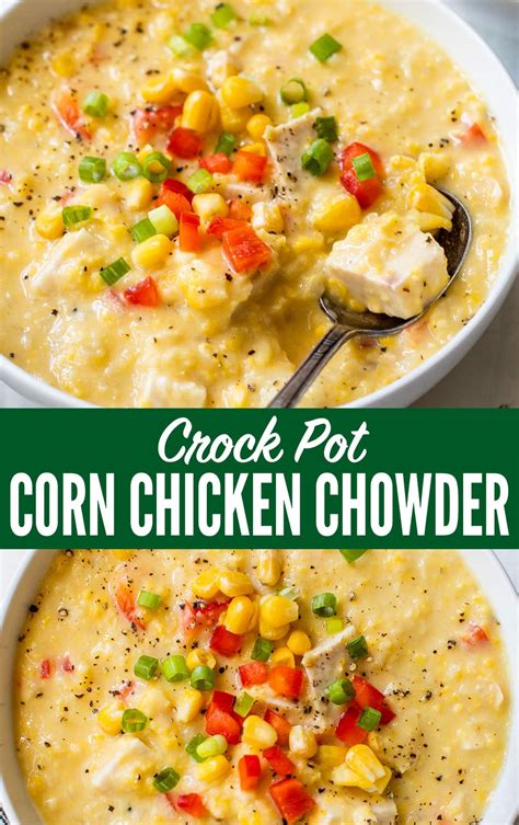 Corn Chicken Chowder {Easy Slow Cooker!} - WellPlated.com