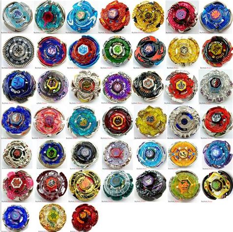 45 MODELS Beyblade Metal Fusion 4D With Launcher Beyblade Spinning Top ...