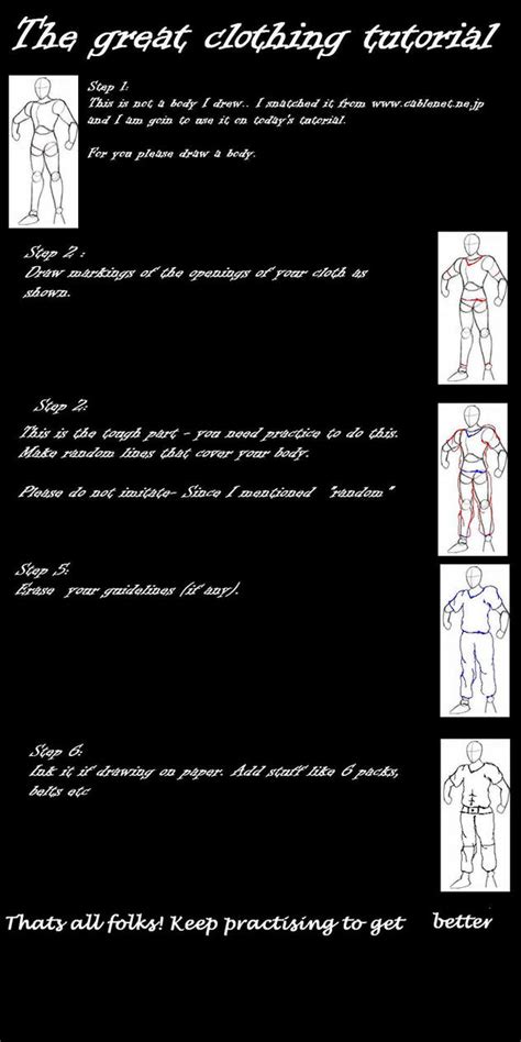 How to draw manga clothes by Nit13 on DeviantArt