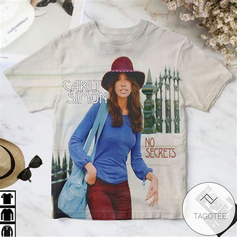 Carly Simon No Secrets Album Cover Shirt - Cryptizen - is an online ...