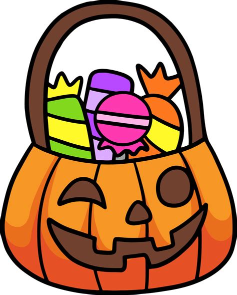 Trick Or Treat Candies Halloween Cartoon Clipart 8822895 Vector Art at Vecteezy