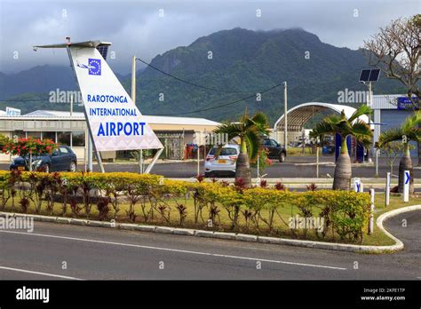 Rarotonga International Airport, the main point of entry to the ...