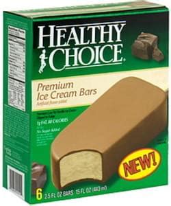 Healthy Choice Vanilla Ice Cream Dipped In Fudge Premium Ice Cream Bars ...