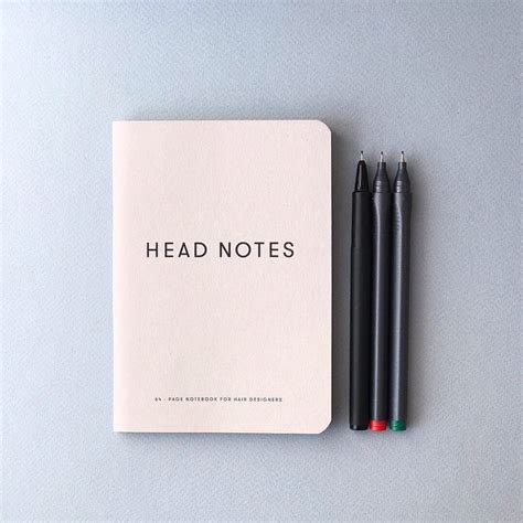 Head Notes Notebook by Hairtech Set of 2 | Etsy