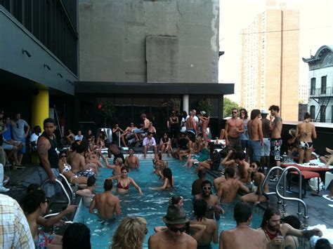 Shitshow of a pool party @ Thompson Hotel, NYC. Strange sc… | Flickr