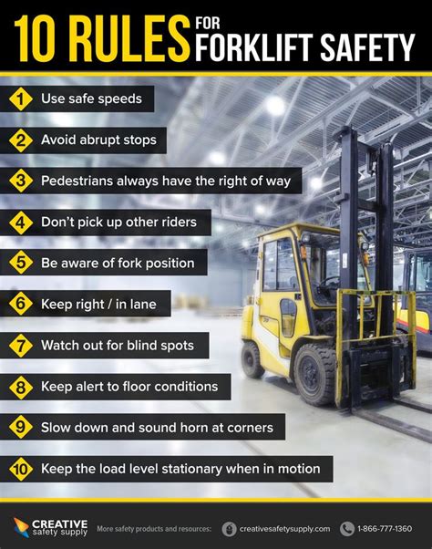 Forklift Safety Poster | Health and safety poster, Safety posters ...