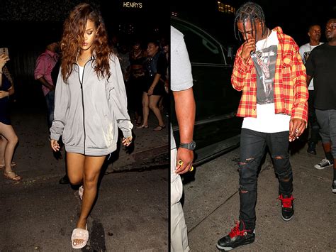 Rihanna and Travis Scott Spotted Leaving Henry's in West Hollywood ...